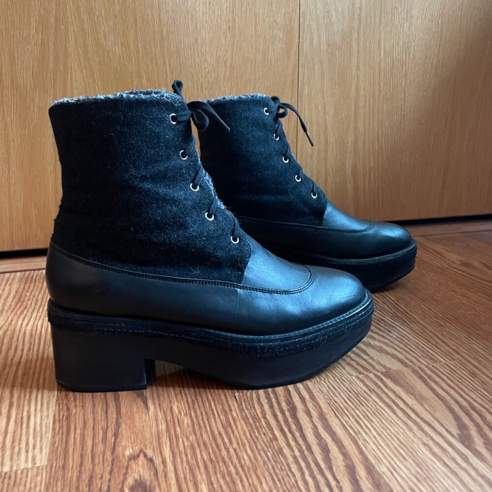 Rachel Comey Lace Up Chunky Boot sz 8.5
